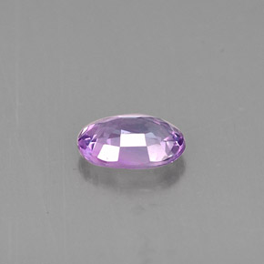0.61캐럿 천연 핑크빛 바이올렛 사파이어, 타원형 컷, 6.1×4.3 mm, VVS-VS