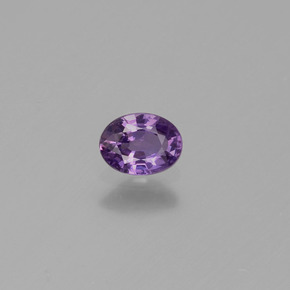 0.42캐럿 천연 핑크빛 바이올렛 사파이어, 타원형 컷, 5.1×3.8 mm, VVS-VS
