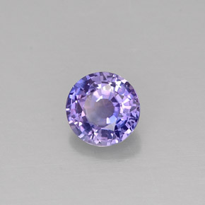 0.51캐럿 천연 블루 바이올렛 사파이어, 라운드 컷, 4.56 mm, VS