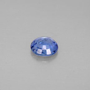 0.69캐럿 천연 콘플라워 블루 사파이어, 라운드 컷, 5.39 mm, VS