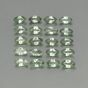 캐럿 천연 그린 사파이어 보석, 마퀴즈, 5.1×2.7 mm, VS