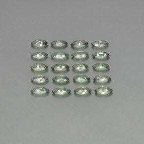 캐럿 천연 그린 사파이어 보석, 마퀴즈, 5.1×2.7 mm, VS
