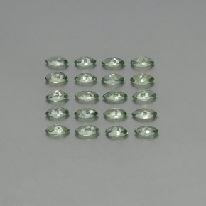 캐럿 천연 그린 사파이어 보석, 마퀴즈, 4.4×2.5 mm, VS