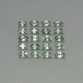 4.39캐럿 천연 초록빛이 도는 회색 사파이어 보석, 마퀴즈, 5×2.7 mm, VS