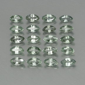 4.39캐럿 천연 초록빛이 도는 회색 사파이어 보석, 마퀴즈, 5×2.7 mm, VS