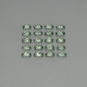 4.39캐럿 천연 초록빛이 도는 회색 사파이어 보석, 마퀴즈, 5×2.7 mm, VS