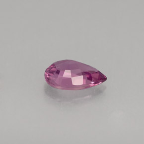 0.52캐럿 천연 핑크빛 퍼플 사파이어, 배 모양, 6.1×4.1 mm, VVS