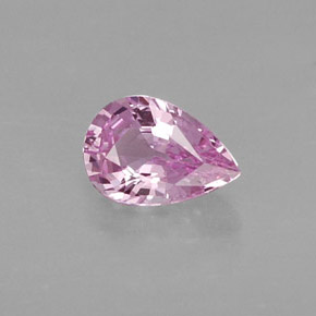 0.54캐럿 천연 핑크 사파이어, 배 모양, 6×4.1 mm, VVS-VS