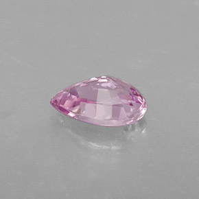 0.54캐럿 천연 핑크 사파이어, 배 모양, 6×4.1 mm, VVS-VS