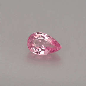 0.53캐럿 천연 핑크 사파이어, 배 모양, 6.2×3.9 mm, VVS