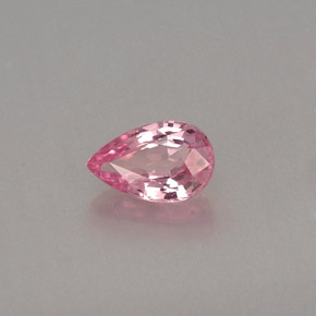 0.53캐럿 천연 핑크 사파이어, 배 모양, 6.2×3.9 mm, VVS