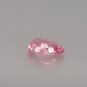 0.53캐럿 천연 핑크 사파이어, 배 모양, 6.2×3.9 mm, VVS