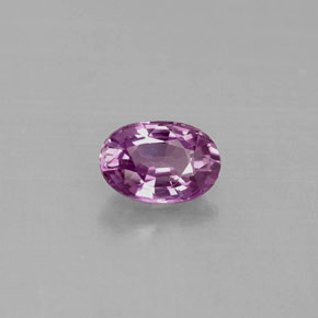 0.63캐럿 천연 퍼플 사파이어, 타원형 컷, 6×4.1 mm, VVS-VS