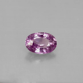 0.63캐럿 천연 퍼플 사파이어, 타원형 컷, 6×4.1 mm, VVS-VS