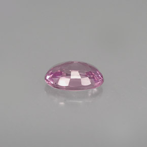 0.63캐럿 천연 핑크빛 바이올렛 사파이어, 타원형 컷, 6.1×4.2 mm, VVS