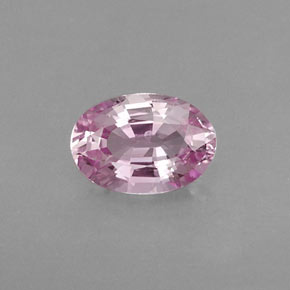 0.59캐럿 천연 핑크 사파이어, 타원형 컷, 5.9×4.1 mm, VVS