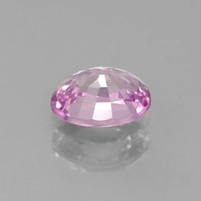 0.66캐럿 천연 핑크빛 바이올렛 사파이어, 타원형 컷, 5.9×4.1 mm, VVS