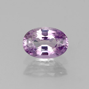 0.61캐럿 천연 핑크빛 바이올렛 사파이어, 타원형 컷, 6×4.1 mm, VVS-VS