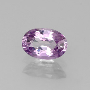 0.61캐럿 천연 핑크빛 바이올렛 사파이어, 타원형 컷, 6×4.1 mm, VVS-VS