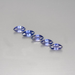 캐럿 천연 블루 사파이어 보석, 마퀴즈, 7×3.6 mm, VS
