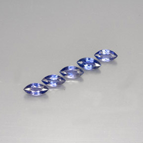 캐럿 천연 블루 사파이어 보석, 마퀴즈, 7×3.6 mm, VS