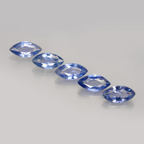 캐럿 천연 블루 사파이어 보석, 마퀴즈, 7.1×3.6 mm, VS