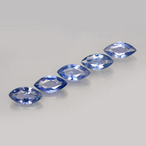 캐럿 천연 블루 사파이어 보석, 마퀴즈, 7.1×3.6 mm, VS