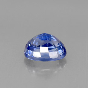 1.16캐럿 천연 콘플라워 블루 사파이어, 타원형 컷, 6.4×5.3 mm, VVS