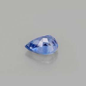 0.93캐럿 천연 라이트 블루 사파이어, 배 모양, 6.6×5.2 mm, VVS-VS