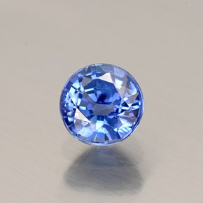 0.54캐럿 천연 콘플라워 블루 사파이어, 라운드 컷, 4.61 mm, VS