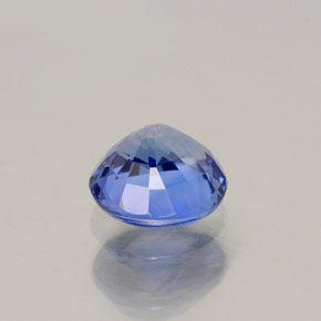 0.54캐럿 천연 콘플라워 블루 사파이어, 라운드 컷, 4.61 mm, VS