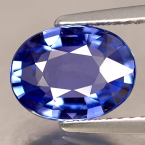2.30캐럿 천연 바이올렛 블루 사파이어, 타원형 컷, 9.5×7.2 mm, IF