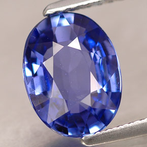 2.30캐럿 천연 바이올렛 블루 사파이어, 타원형 컷, 9.5×7.2 mm, IF