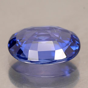 2.30캐럿 천연 바이올렛 블루 사파이어, 타원형 컷, 9.5×7.2 mm, IF
