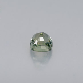 0.64캐럿 천연 그린 사파이어, 쿠션 컷, 4.4×4.3 mm, VVS