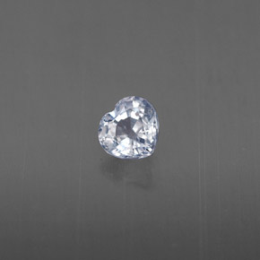 0.32캐럿 천연 라이트 블루 사파이어, 하트 모양, 4.2×4.1 mm, VS-SI