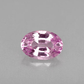0.60캐럿 천연 핑크 사파이어, 타원형 컷, 6×4.1 mm, VVS-VS