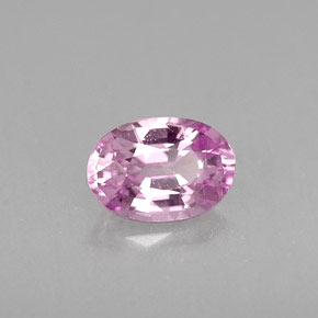 0.60캐럿 천연 핑크 사파이어, 타원형 컷, 6×4.1 mm, VVS-VS