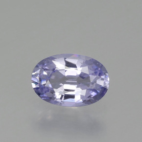 0.58캐럿 천연 라이트 블루 사파이어, 타원형 컷, 6.2×4.2 mm, VVS-VS