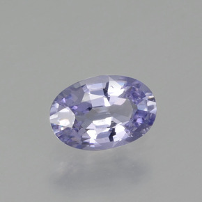 0.58캐럿 천연 라이트 블루 사파이어, 타원형 컷, 6.2×4.2 mm, VVS-VS