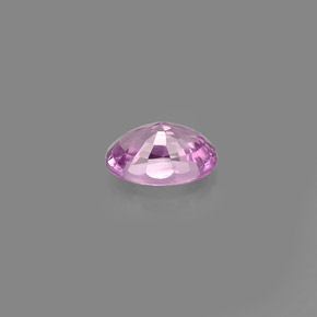 0.61캐럿 천연 핑크빛 바이올렛 사파이어, 타원형 컷, 5.9×3.9 mm, VVS-VS