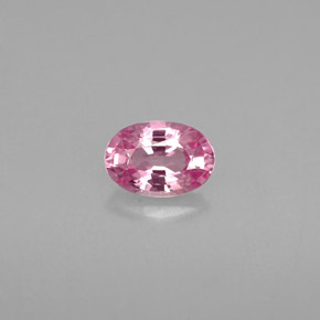 0.60캐럿 천연 핑크 사파이어, 타원형 컷, 6×4.1 mm, VVS