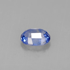 0.88캐럿 천연 콘플라워 블루 사파이어, 타원형 컷, 6.3×5 mm, VVS