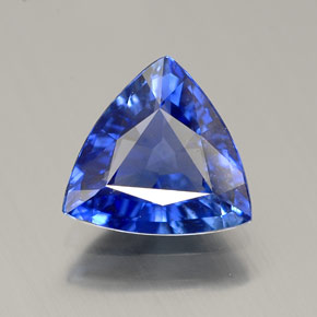 1.85캐럿 천연 콘플라워 블루 사파이어, 트릴리언, 8.4×7.9 mm, VS