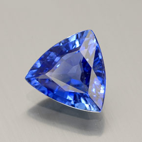 1.85캐럿 천연 콘플라워 블루 사파이어, 트릴리언, 8.4×7.9 mm, VS