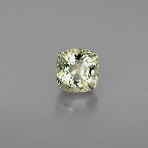 0.58캐럿 천연 그린 사파이어, 쿠션 컷, 4.3×4.2 mm, VVS