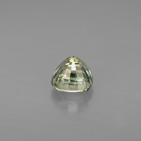0.58캐럿 천연 그린 사파이어, 쿠션 컷, 4.3×4.2 mm, VVS