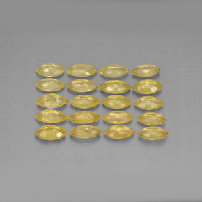 1.92캐럿 천연 투스카니 옐로우 사파이어 보석, 마퀴즈, 4.2×2.3 mm, VVS-VS