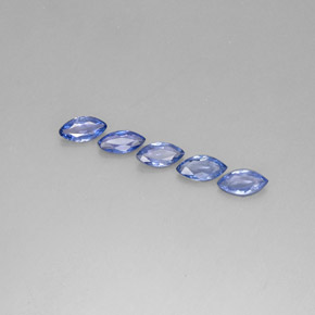 캐럿 천연 바이올렛 블루 사파이어 보석, 마퀴즈, 7.2×3.6 mm, VVS-VS