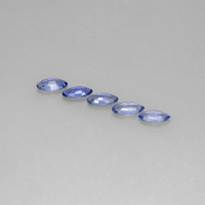 캐럿 천연 바이올렛 블루 사파이어 보석, 마퀴즈, 7.2×3.6 mm, VVS-VS